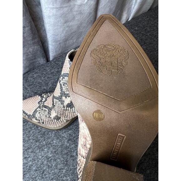 Vince Camuto Gigietta Snakeskin Python Booties Leather Women's Size 9 - Picture 10 of 14